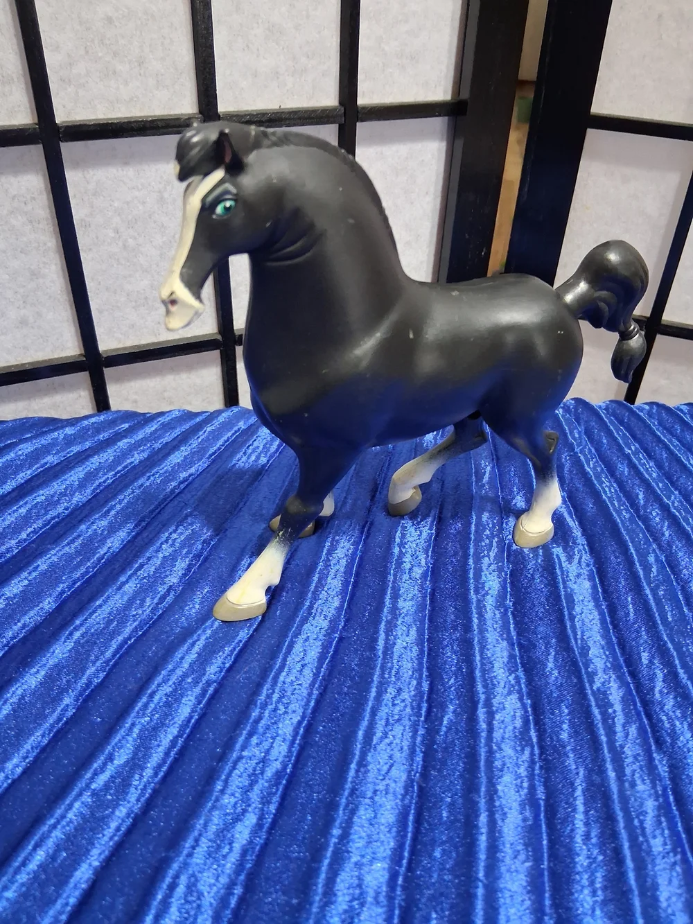 Disney Mulan, Khan The Horse Figurine with Teal Eyes
